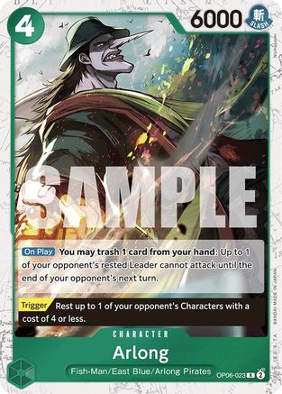 Arlong (Jolly Roger Foil) (OP06-023) - Premium Booster Foil