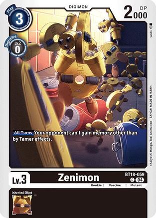 Zenimon (BT18-059) - Release Special Booster 2.0