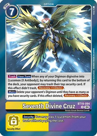 Seventh Divine Cruz (BT19-094) - Release Special Booster 2.0 Foil