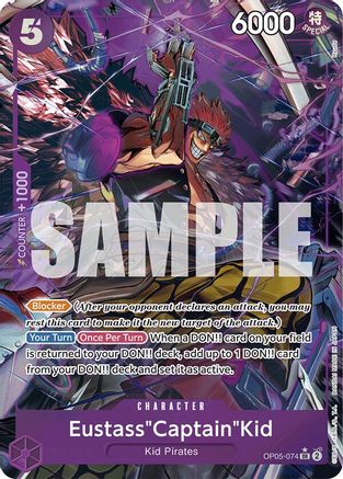 Eustass"Captain"Kid (OP05-074) (OP05-074) - Premium Booster Foil