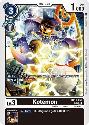 Kotemon (BT18-058) - Release Special Booster 2.0