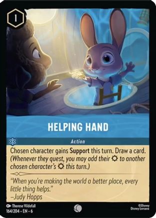 Helping Hand (164/204) - Azurite Sea Cold Foil