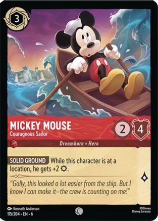 Mickey Mouse - Courageous Sailor (115/204) - Azurite Sea