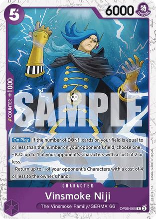 Vinsmoke Niji (OP06-065) (Jolly Roger Foil) (OP06-065) - Premium Booster Foil