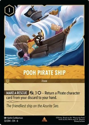 Pooh Pirate Ship (32/204) - Azurite Sea