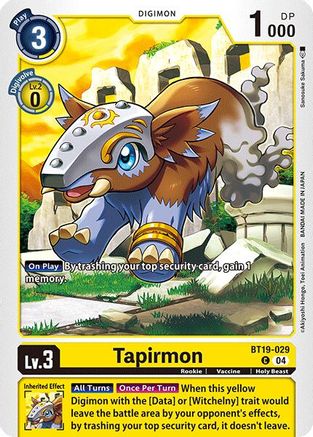 Tapirmon (BT19-029) - Release Special Booster 2.0