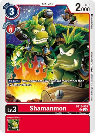 Shamanmon (BT18-009) - Release Special Booster 2.0