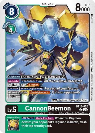 CannonBeemon (BT18-052) - Release Special Booster 2.0