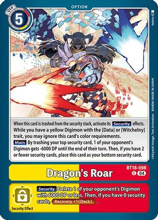 Dragon's Roar (BT18-098) - Release Special Booster 2.0