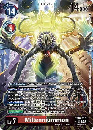 Millenniummon (Alternate Art) (BT18-019) - Release Special Booster 2.0 Foil