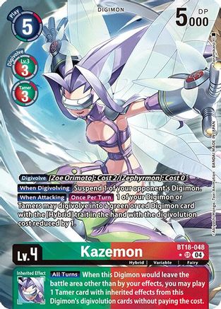 Kazemon (Alternate Art) (BT18-048) - Release Special Booster 2.0 Foil