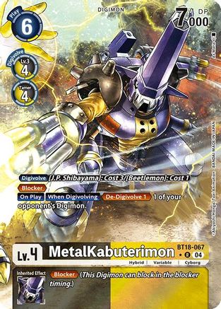 MetalKabuterimon (Alternate Art) (BT18-067) - Release Special Booster 2.0 Foil