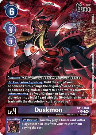 Duskmon (Alternate Art) (BT18-078) - Release Special Booster 2.0 Foil