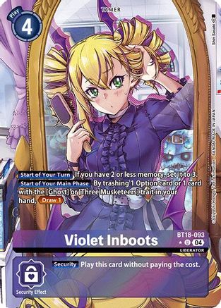 Violet Inboots (Alternate Art) (BT18-093) - Release Special Booster 2.0 Foil