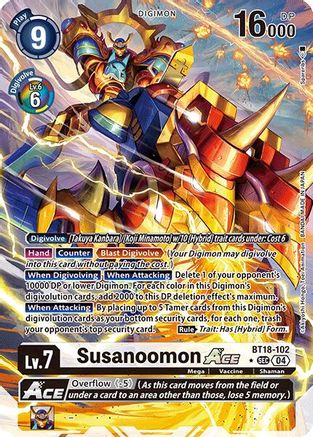 Susanoomon ACE (Alternate Art) (BT18-102) - Release Special Booster 2.0 Foil