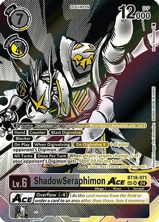 ShadowSeraphimon ACE (Textured) (BT18-071) - Release Special Booster 2.0