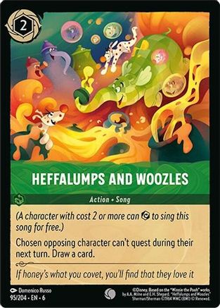 Heffalumps and Woozles (95/204) - Azurite Sea Cold Foil