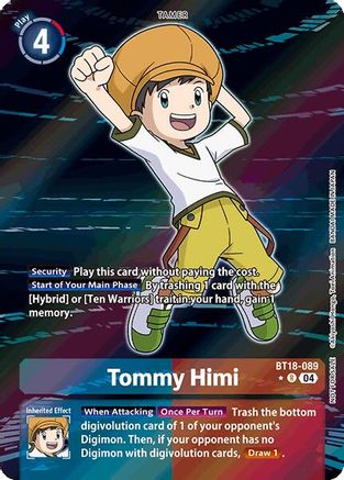 Tommy Himi (Release Special Booster 2.0: Box Promotion Pack) (BT18-089) - Release Special Booster 2.0 Foil