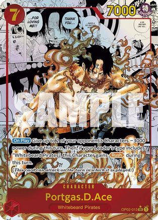 Portgas.D.Ace (Manga) (OP02-013) - Premium Booster Foil