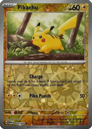 Pikachu - 025/165 (Reverse Cosmos Holo) (Costco Exclusive) 25 - Miscellaneous Cards & Products Holofoil
