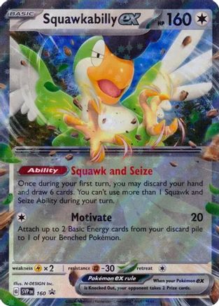 Squawkabilly ex - SVP160 SVP160 - SV Scarlet & Violet Promo Cards Holofoil