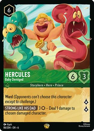 Hercules - Baby Demigod (86/204) - Azurite Sea Cold Foil