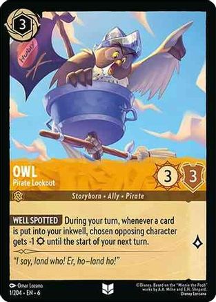 Owl - Pirate Lookout (1/204) - Azurite Sea Cold Foil