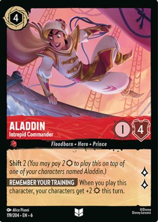 Aladdin - Intrepid Commander (119/204) - Azurite Sea