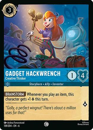 Gadget Hackwrench - Creative Thinker (139/204) - Azurite Sea