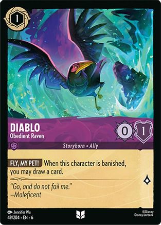 Diablo - Obedient Raven (49/204) - Azurite Sea Cold Foil