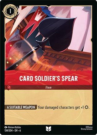 Card Soldier's Spear (134/204) - Azurite Sea Cold Foil