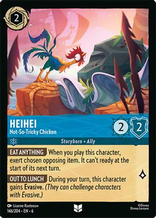 HeiHei - Not-So-Tricky Chicken (146/204) - Azurite Sea