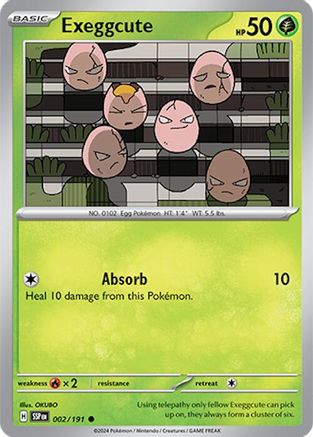 Exeggcute 2 - SV08 Surging Sparks Reverse Holofoil