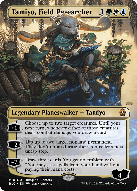 Tamiyo, Field Researcher (BLC-100) - Bloomburrow Commander (Borderless) Foil