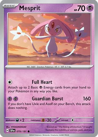 Mesprit 79 - SV08 Surging Sparks Reverse Holofoil