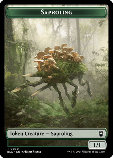 Saproling (TBLC-030) - Bloomburrow Commander Tokens Foil