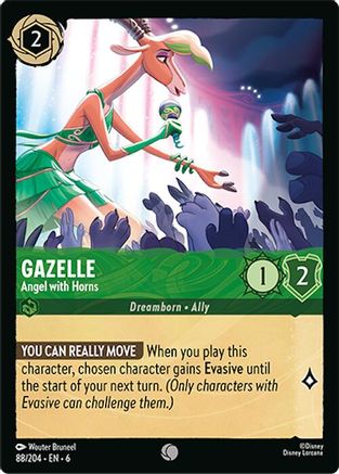 Gazelle - Angel with Horns (88/204) - Azurite Sea