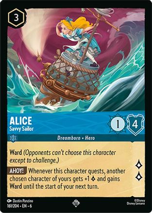 Alice - Savvy Sailor (161/204) - Azurite Sea Cold Foil