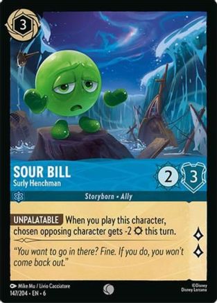 Sour Bill - Surly Henchman (147/204) - Azurite Sea Cold Foil