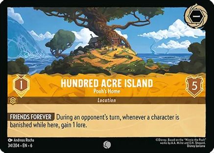 Hundred Acre Island - Pooh's Home (34/204) - Azurite Sea Cold Foil