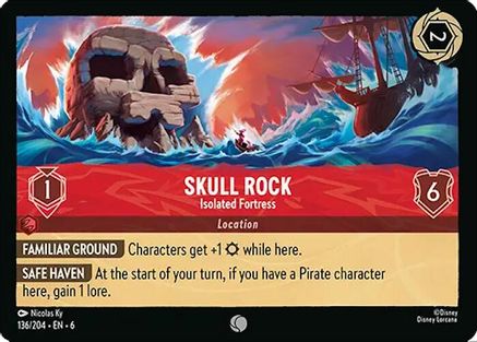 Skull Rock - Isolated Fortress (136/204) - Azurite Sea Cold Foil