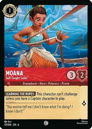 Moana - Self-Taught Sailor (117/204) - Azurite Sea Cold Foil