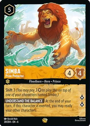 Simba - Pride Protector (20/204) - Azurite Sea Cold Foil