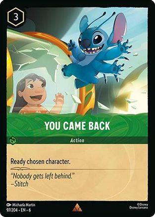 You Came Back (97/204) - Azurite Sea Cold Foil