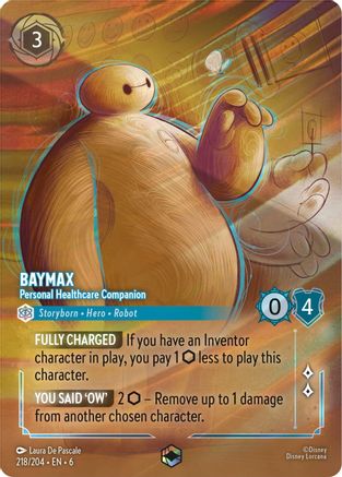 Baymax - Personal Healthcare Companion (Enchanted) (218/204) - Azurite Sea Holofoil