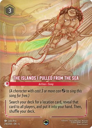 The Islands I Pulled From The Sea (Enchanted) (216/204) - Azurite Sea Holofoil