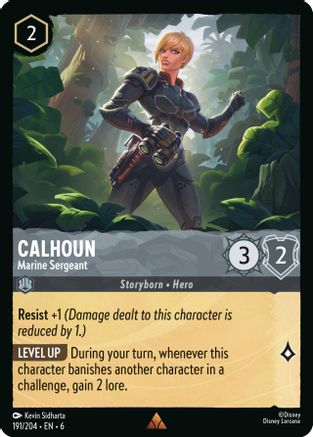 Calhoun - Marine Sergeant (191/204) - Azurite Sea Cold Foil