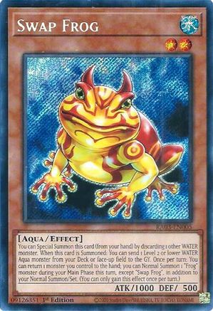 Swap Frog (Secret Rare) (RA03-EN005) - Quarter Century Bonanza 1st Edition