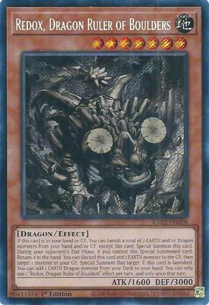 Redox, Dragon Ruler of Boulders (Secret Rare) (RA03-EN008) - Quarter Century Bonanza 1st Edition