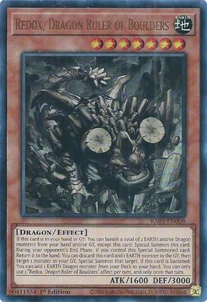 Redox, Dragon Ruler of Boulders (UR) (RA03-EN008) - Quarter Century Bonanza 1st Edition